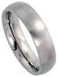 Titanium 5 mm (3/16 in.) Comfort Fit Plain Dome Wedding Band / Thumb Ring
