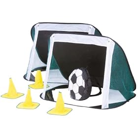 The Pop Up Co. Pack of 2 x Junior Goals + 4 Cones
