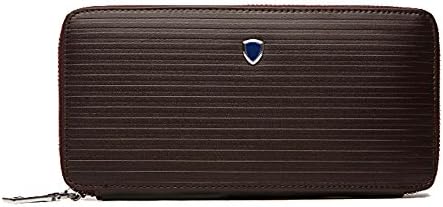 Lyncoo Men's Fashion Vintage Zipper Card Case Wallet