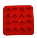 SiliconeZone Poker Butter Mold, Red