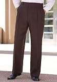 Comfort Waist Double Pleated Dress Slacks
