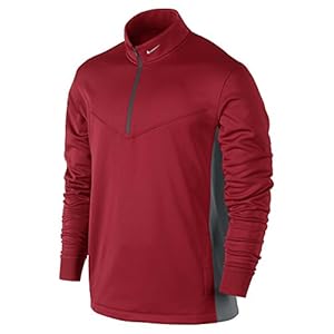 Nike Men's Half-Zip Therma-Fit Cover-Up - X-Large - University Red/Dark Grey
