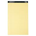 TOPS 63580 Docket Legal Ruled Pad, 16#, Legal Size, Canary, 50 Sheets/Pad, 12/pack