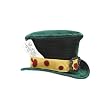 Kids Costume Green Madhatter Tea Party Hat