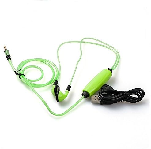 Sport Stereo In ear Glow LED Dynamic Flashing Lights Up Sport Stereo Earphone