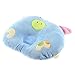 YKS soft Cotton piggy Pig Shaped baby newborn Infant Toddler Sleeping Support Pillow Prevent Flat Head Flathead GIFT (blue)
