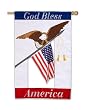 God Bless America Regular Size Applique Flag