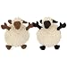 GoDog Fuzzy Wuzzy Sheep Baa Baa Balls Medium Dog Toy, 8-Inch,
