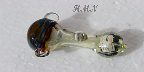 ThicK Color Changing striped 3.5" - Handmade Art Incense Holder Pipe