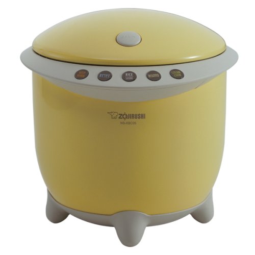 Zojirushi NS-XBC05YR Rizo Micom 3-Cup Rice Cooker and Warmer, Yellow
