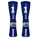 ChalkTalkSPORTS Custom Team Number Socks | Youth & Adult Athletic Performance Socks | Blue | Choose Your Number