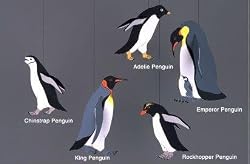 Hanging Penguins Mobile, Home School, Nursery Classroom