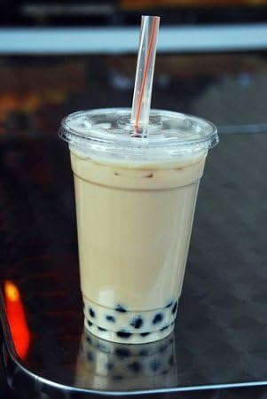 25 Sets 24 oz Plastic CLEAR Cups with Flat Lids for Iced Coffee Bubble Boba Tea Smoothie