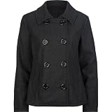 Apparel : FULL TILT Womens Basic Peacoat - Charcoal