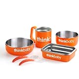 Thinkbaby Complete BPA Free Feeding Set, Orange, 6... by Thinkbaby