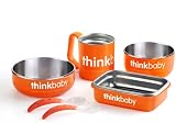 Thinkbaby Complete BPA Free Feeding Set, Orange, 6 Months