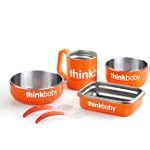 Thinkbaby Complete BPA Free Feeding Set, Orange, 6 Months