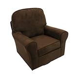 The Rockabye Glider Serenity Glider, Micro Chocolate brown/Ivory