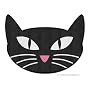Retro Black Cat Throw Rug Bath Mat