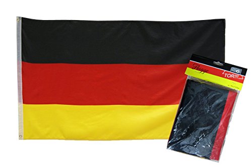 Deutschland Flagge Fahne mit Ösen 150×90 cm WM EM Fußball Fanartikel