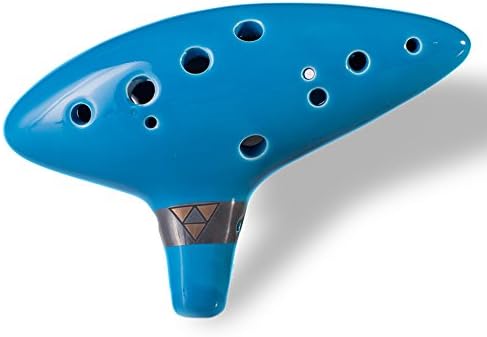 Seattle New 12 Holes Zelda Ocarina Flute Ceramic Alto C 2015 Sky Blue