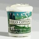 Yankee Clean Cotton Wrapped Votive Candle