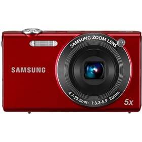 Samsung SH100 WiFi Digital Camera - Red (14.2MP, WiFi, 5x Optical Zoom) 3 inch LCD