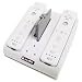 Wii Drop & Charge Station w/ 2 Batteries / Wii Fit Battery & AC Adapter