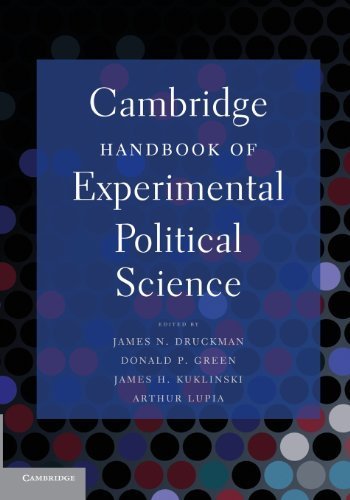 Cambridge Handbook of Experimental Political Science by Druckman, James N. Published by Cambridge University Press 1st (first) edition (2011) Paperback