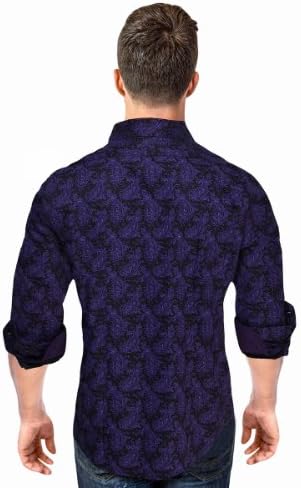 Verzari Men's Limited Edition Series 100% Cotton Shirt Long Sleeve