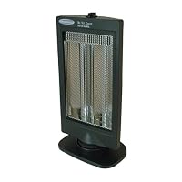 Soleus Air HR3-08-21, Oscillating Reflective Heater, Black