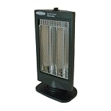 Soleus Air HR3-08-2, Oscillating Reflective Heater, Black