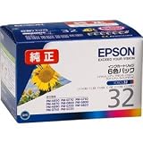  エプソン／EPSON IC6CL32 インクカートリッジ カラー