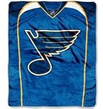 St. Louis Blues 50''x60'' Royal Plush Raschel Throw Blanket - Jersey Design