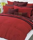 DKNY Night Caravan Iridescent Sheer California King Bedskirt, Bordeaux