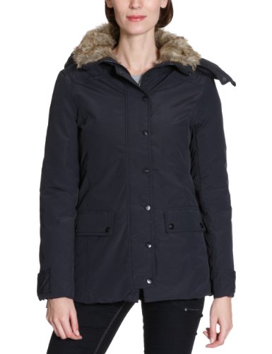 Lee Damen Parka  LONG PUFFA - L457WH01, Gr. 36/38 (S), Schwarz (BLACK) Preisvergleich