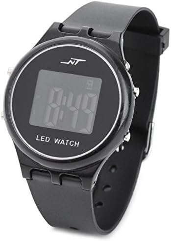 PLSHOP SPEATAK Men's 3-Quartz Movement Genuine Leather Band Sport Casual Wrist Watch Black