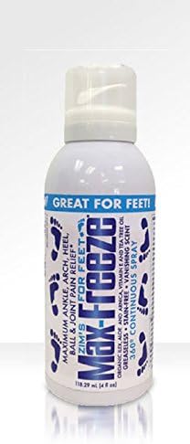 Zims Max-Freeze Maximum Pain Relief Feet Spray 4 oz. (3 Pack)
