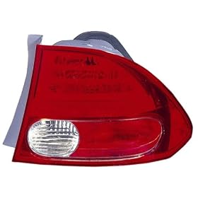 2006( 06) Honda Civic Hybrid Tail Light Assembly - Passenger Side - DOT Certified Tail Light