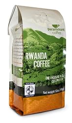 Paramount Coffee, Fair Trade Rwanda, Ground Coffee, 12-Ounce Bags (Pack of 3)