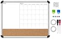 Board Dudes Aluminum-Framed Magnetic 3-in-1 Combination Board Value Pack, 17 x 23 Inches (79298UAT-10)