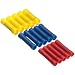 Wire Crimp Connectors, 5 Red, 5 Blue, 5 Yellow (Pack of 15)