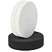 COTOWIN 1-Inch Buttonhole Elastic 10 Yards (5 Yards White,5 Yards Black)