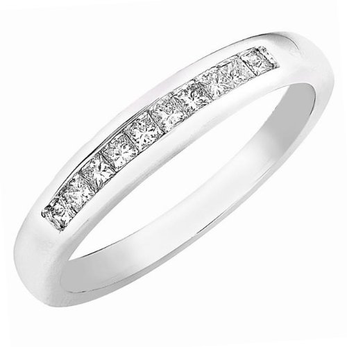 White Gold Princess Diamond Band