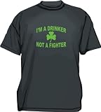 I'm A Drinker Not A Fighter IRISH CLOVER Logo Kids T Shirt 2T thru Youth XL
