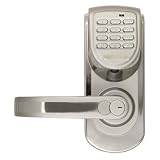 41wHkmVC8aL. SL160  LockState LS 6600 L S 200 Code Keyless Digital Door Lock, Left Hand, Silver