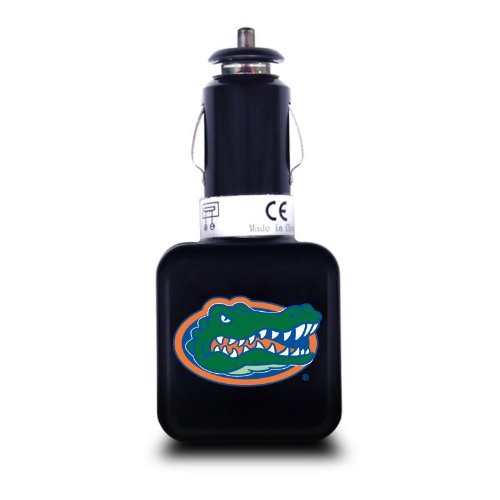 NCAA Florida Gators Dual USB Car Charger with USB Charge/Sync Cable for Apple iPhone, iPod, and iPad