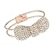 Zehui Fashion Cute Jewelry Crystal Rhinestone Bow Bowknot Bracelet Bangle Wristband