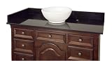 Westport Bay 2500-4800-1623 48-Inch Granite Vessel Vanity Top, Midnight Black