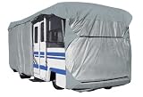 GSI Super Quality Deluxe Multi-Layer RV Cover for 37' to 40' RV's - SFS/Polypropylene Material - Zippered Panels for Access to Main Areas - Gray